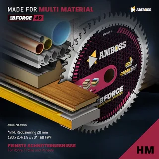 HM Kreissägeblatt - 190 x 2.4/1.8 x 30 Z60 FWF by Gemax – product image 2 of 3