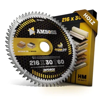HM Kreissägeblatt - 216 x 2.4/1.8 x 30 Z60 WZ neg. de Gemax – image du produit 1 sur 4