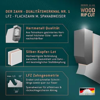 HM Kreissägeblatt - 254 x 2.8/1.8 x 30 Z18 FZ von Gemax – Produktbild 5 von 5