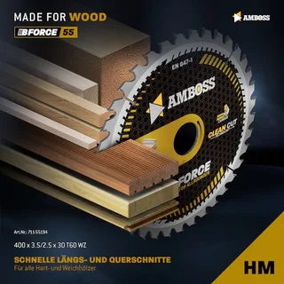 HM Kreissägeblatt - 400 x 3.5/2.5 x 30 Z60 WZ von Gemax – Produktbild 2 von 3