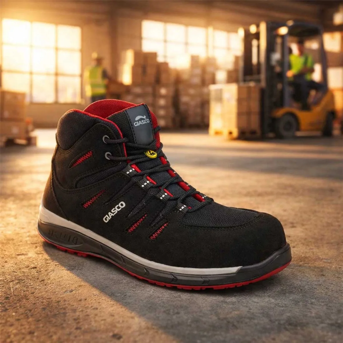 Giasco 3Run Ostro S3 - Lichtgewicht veiligheidsschoen voor logistiek, productie en lichte industrie de Giasco, Noir, 46 – image du produit