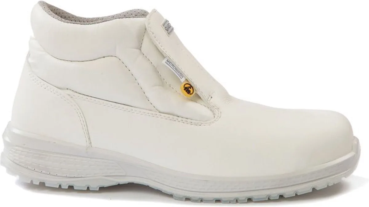 Kube Baltic | Antibacteriële veiligheidsschoenen klasse S2 voor zorg, horeca en voedselverwerking by Giasco, White, 43 – product image