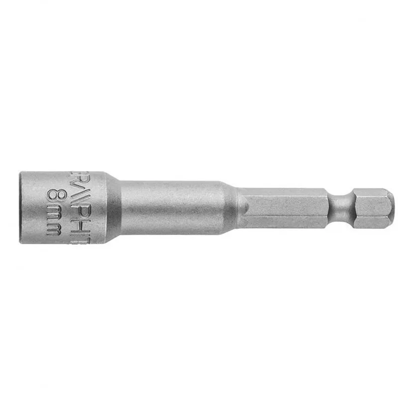 Bit Dop 8x65mm Magnetisch, Extra Lang van Graphite – productafbeelding