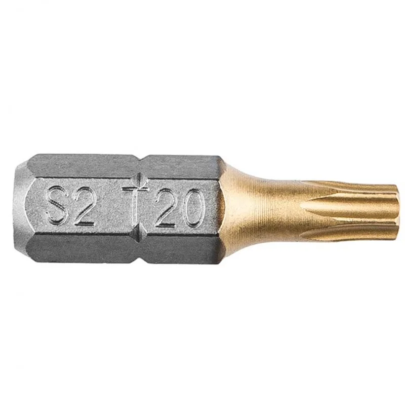 Bit Torx T20, 25mm, S2 Tin, 2 Op Een Blister van Graphite – productafbeelding
