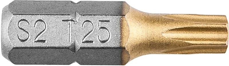 Bit Torx T25, 25mm, S2 Tin, 2 Op Een Blister" van Graphite – productafbeelding