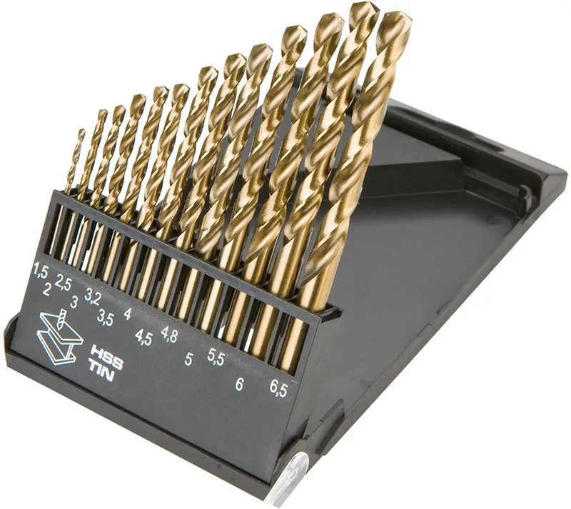 Boormachine Accessoire - Wiertła HSS-TiN 1.5-6.5mm - Set van 13 stuks by Graphite – product image