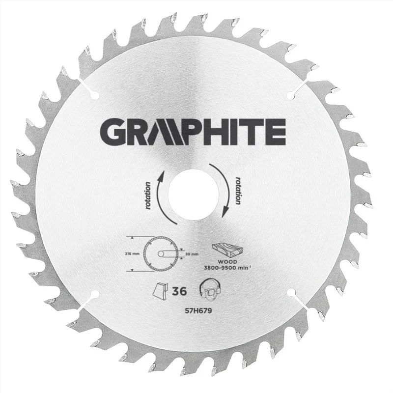 Cirkelzaagblad 216 mm, 36 tands, Hout by Graphite – product image