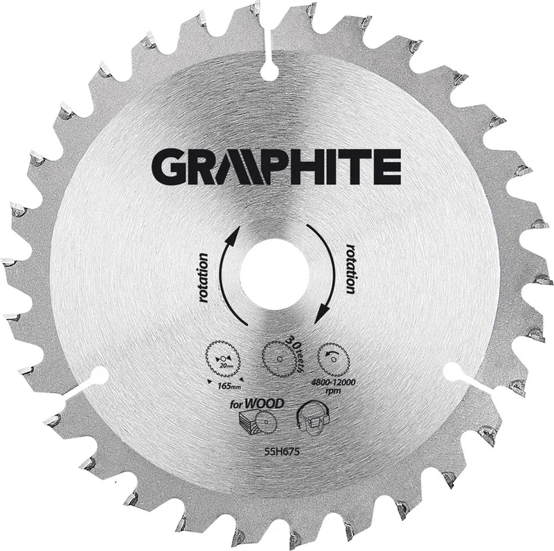 Cirkelzaagblad Voor Hout 165x20x30 by Graphite – product image
