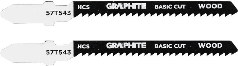 Decoupeerzaagblad - 12 TPI - HCS - T-Handvat - 2 Stuks de Graphite – image du produit