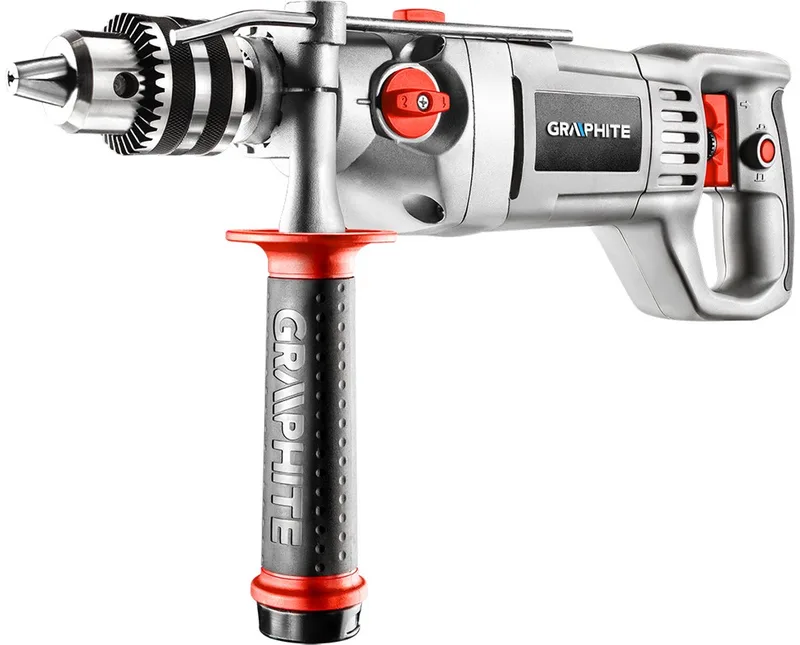 ELECTRISCHE KLOPBOORMACHINE 1050 W Aluminium body TANDKRANS 16 mm BOORKOP de Graphite – image du produit