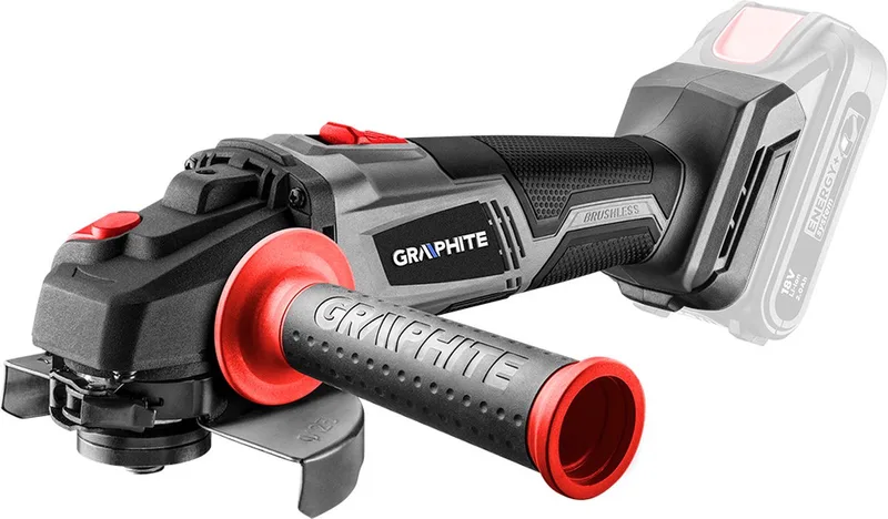 Energy+ - Accu Haakse Slijper - 18V - 125mm Schijf - Zonder Accu van Graphite, Zwart – productafbeelding