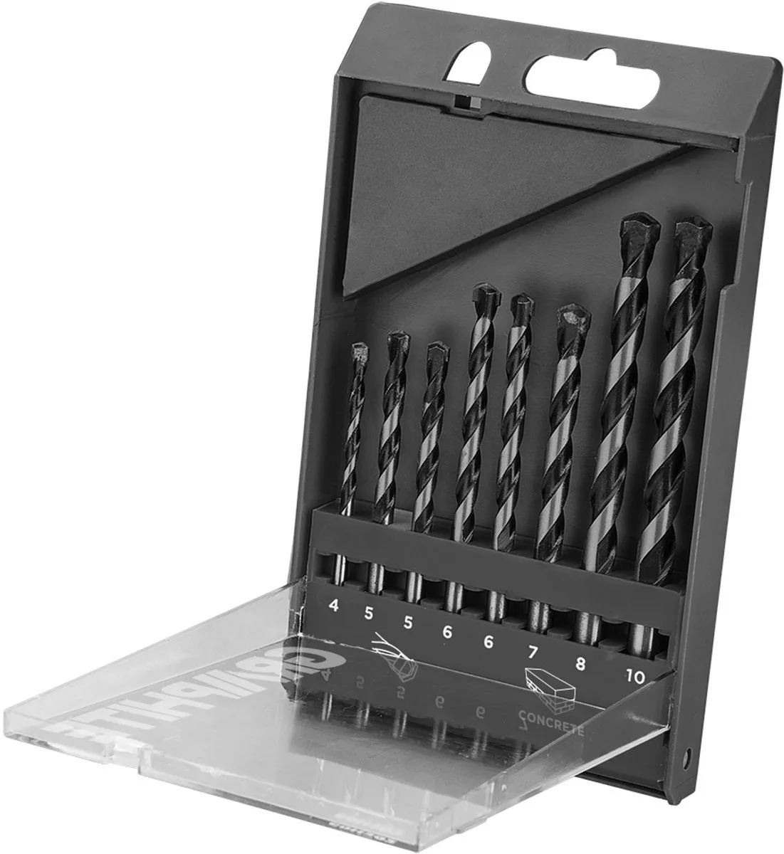 Graphite 57H351 - Betonboor Set - 8 Delig - Diameters 4-10mm - Widiapunten van Graphite – productafbeelding