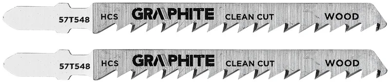Graphite 57T548 Serie - Zaagblad voor Decoupeerzaag - 6 TPI - HCS - T-type Bevestiging by Graphite – product image