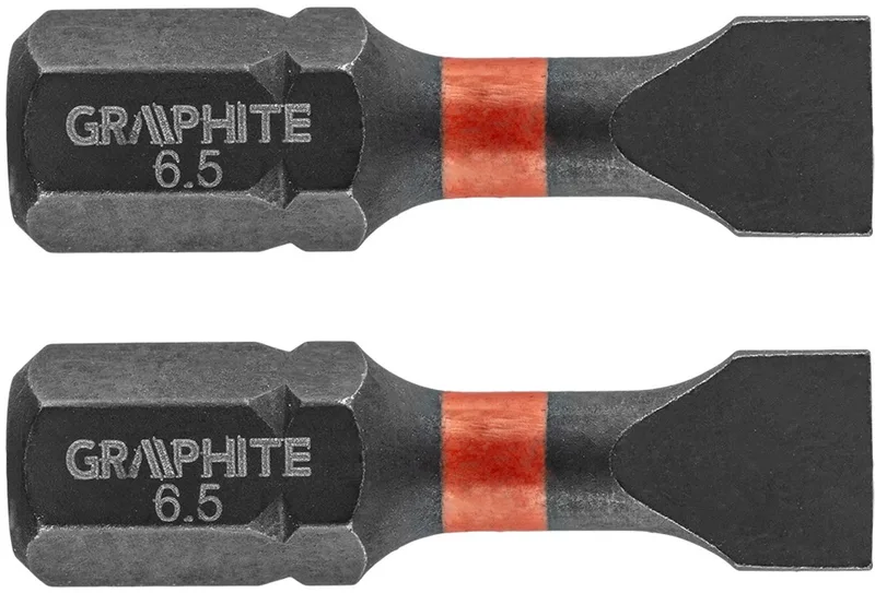 Grupa Topex Serie - Impact Bit - SL6.5 - 25mm - Set van 2 by Graphite, Red – product image