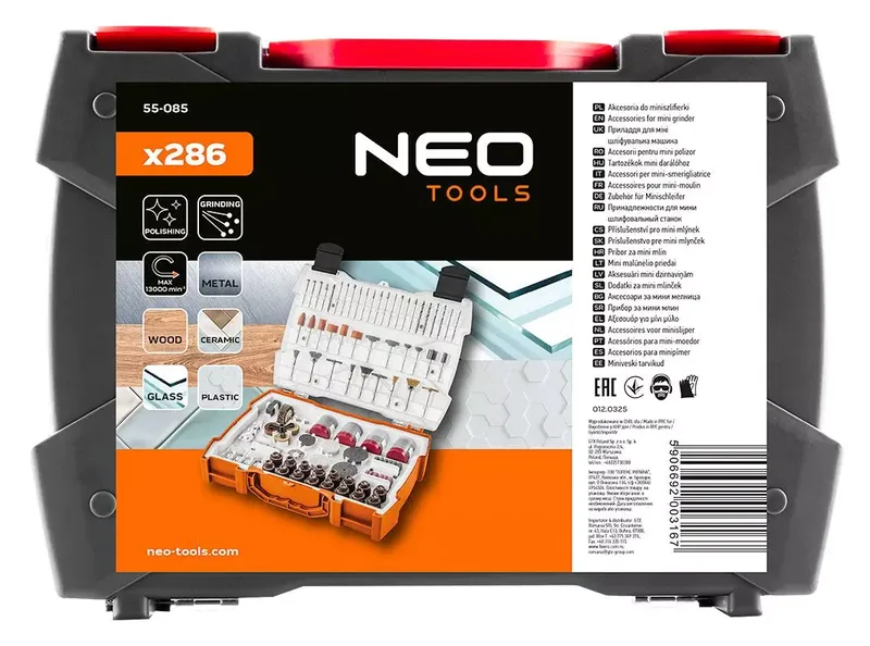 Multitool Accessoires set 286 Delig van Graphite – productafbeelding 4 van 4
