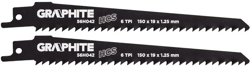 Reciprozaagblad - Hout & MDF - 150mm - 6 Tanden by Graphite – product image