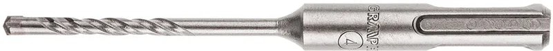S4 Serie - SDS Plus Betonboor - 4mm x 110mm - Kruisvormige Punt - Dubbelle Spiraal de Graphite – image du produit