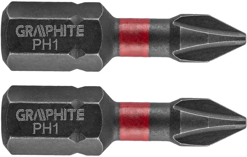 Schroefbit Serie - PH1 - 25mm - S2 Staal van Graphite – productafbeelding