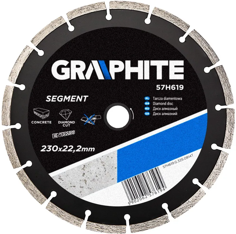 Serie - Diamantdoorslijpschijf - 230 mm - Segment de Graphite – image du produit