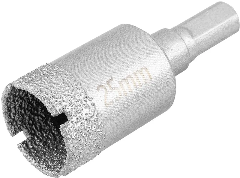 Serie - Diamanten Gatenzaag - 25mm - Cilindrische Schacht - Zonder Klopboor de Graphite – image du produit