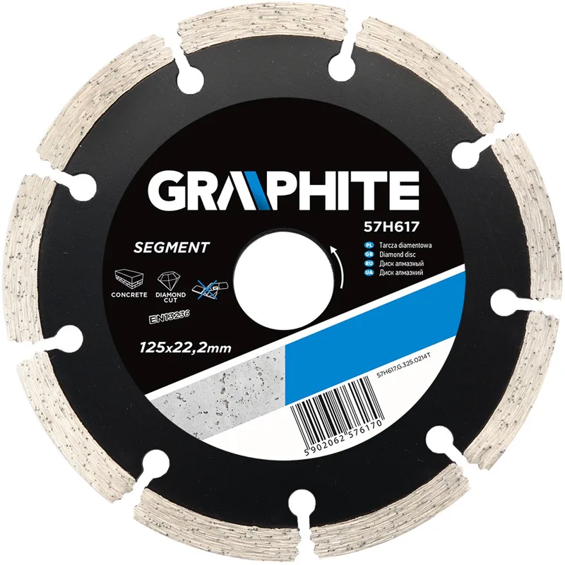 Serie - Diamantzaagblad Segment - 125 mm - Voor Zware Bouwwerkzaamheden de Graphite – image du produit