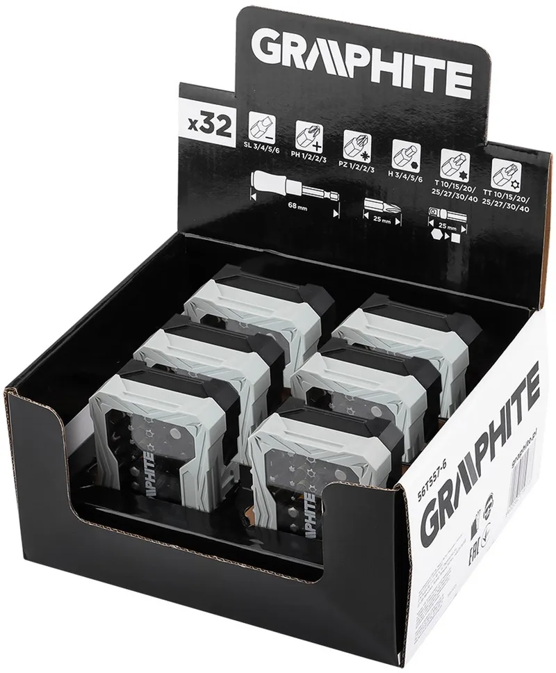 Serie - Schroefbit Set - 32 Stuks - CrV Staal von Graphite – Produktbild