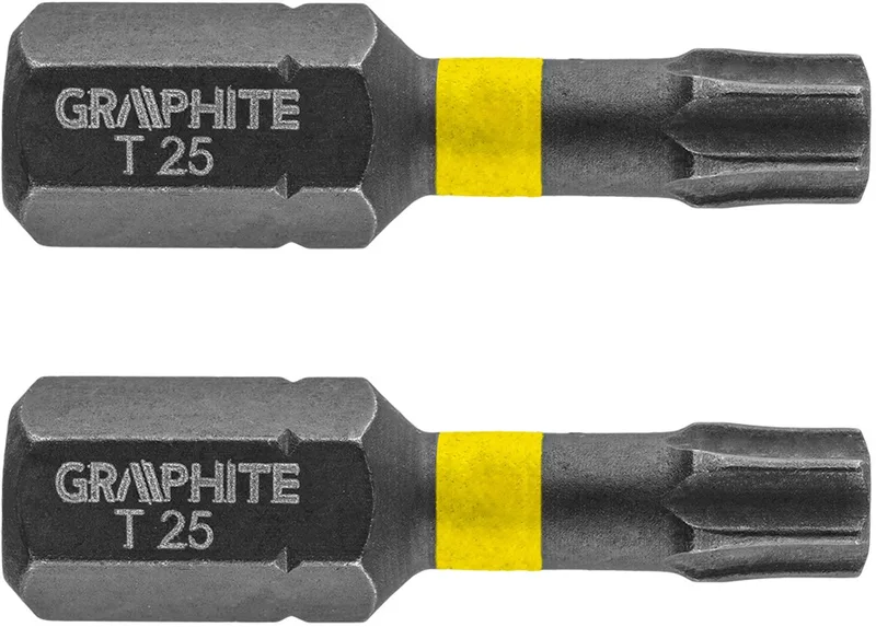 Torx Schroefbit - TX25 - 25 mm - 2 stuks de Graphite – image du produit