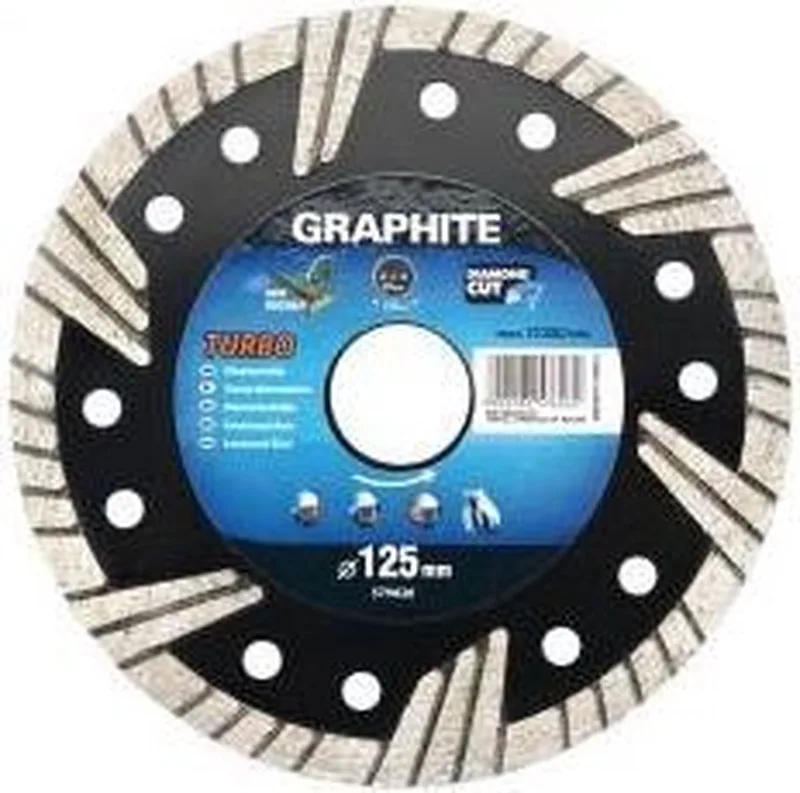 Turbo - Diamantschijf - 125x22,2x6,0x2,6mm by Graphite, Grey – product image