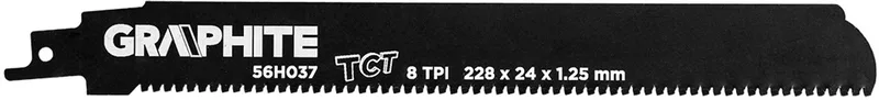 Zaagblad voor Reciprozagen - 228mm - 8TPI - HM von Graphite – Produktbild