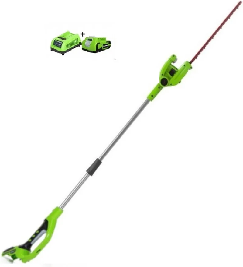 24V 2.0Ah accu heggenschaar longreach van Greenworks – productafbeelding