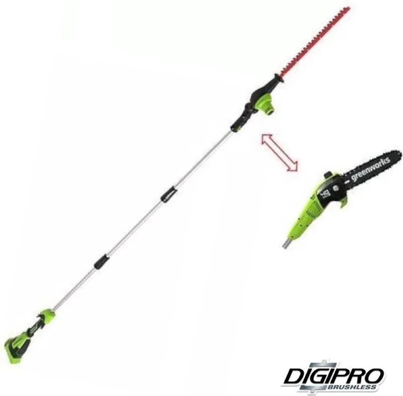 40 VOLT ACCU TAKKENZAAG-HEGGENSCHAAR GD40PSH EXCLUSIEF ACCU EN LADER von Greenworks – Produktbild