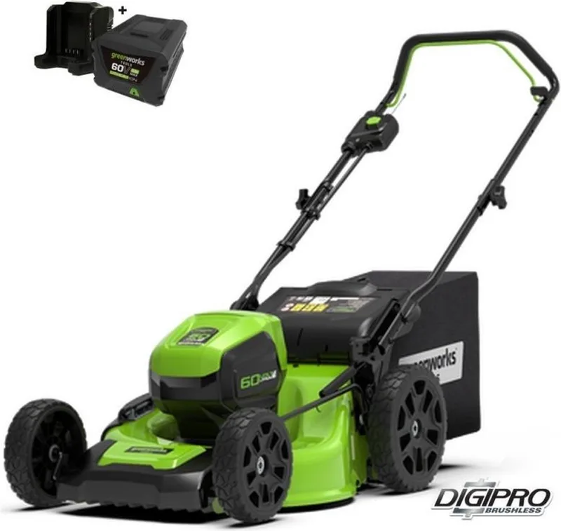 60 volt Accu Grasmaaier 46 cm van Greenworks – productafbeelding