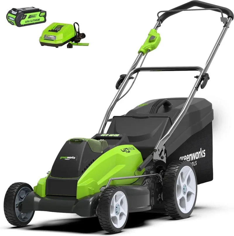 Accu Grasmaaier 40 Volt 41 CM Met sterke 2.0 Ah Accu En Lader! von Greenworks – Produktbild