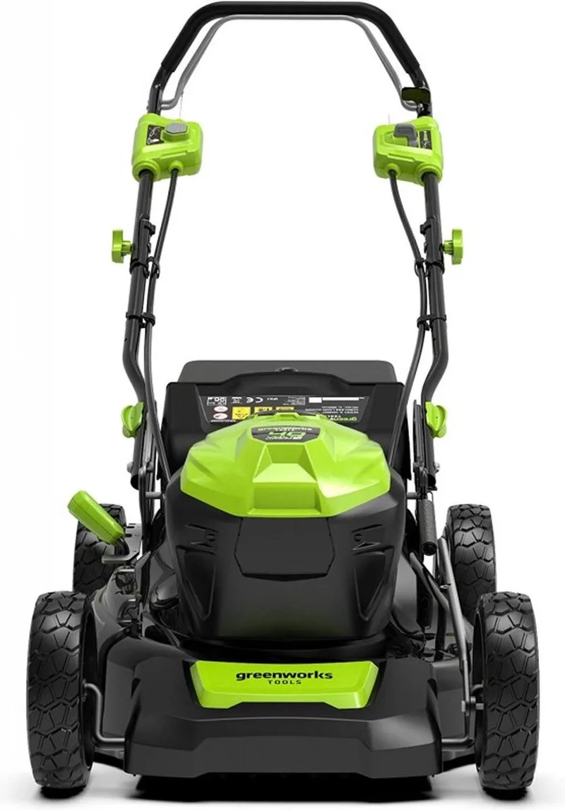 Accugrasmaaier 40 volt incl accu en lader GD40LM46SPK4 van Greenworks – productafbeelding