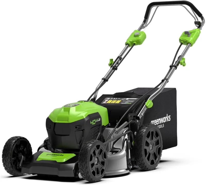 Accugrasmaaier 40 volt incl accu's en lader GD40LM46SPK4X van Greenworks – productafbeelding