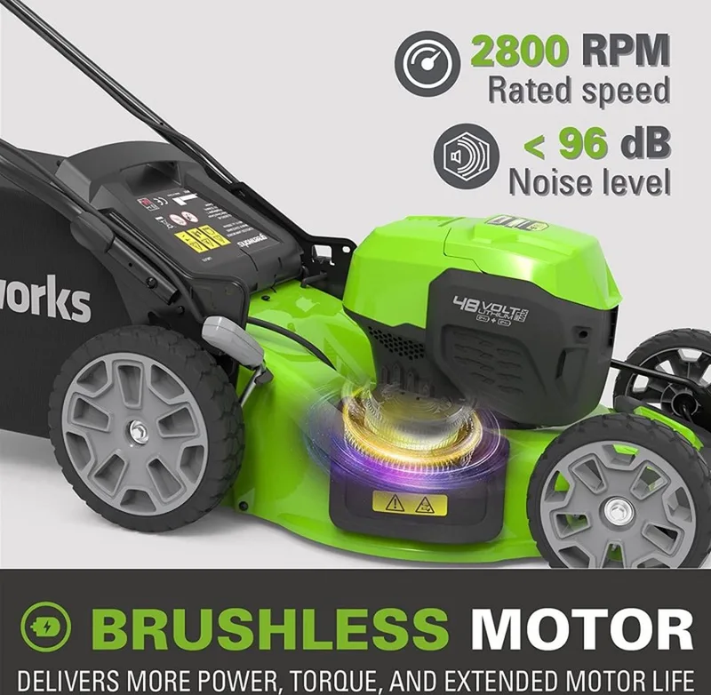 Grasmaaier - 48 Volt (2X24 Volt) Accu maaier de Greenworks – image du produit