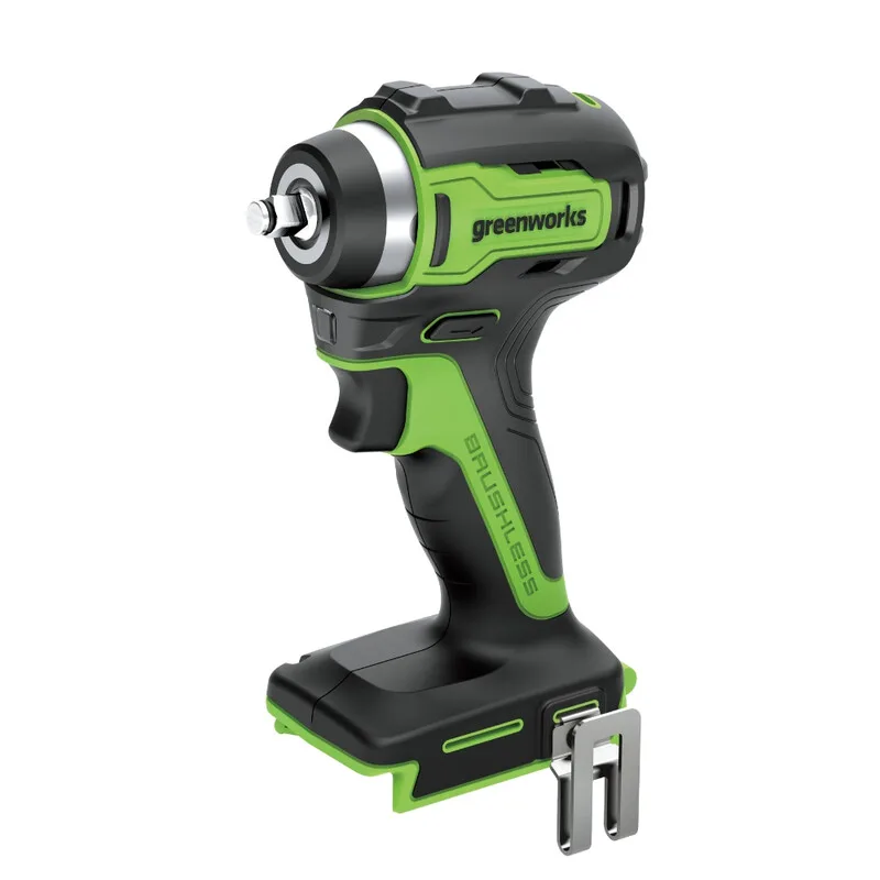 greenworks 24 V accu-slagschroevendraaier met borstelloze motor, 0-2400 tpm, 200 Nm koppel, 1/2" (1,27 cm) aansluiting, zonder 24V-accu en oplader de Greenworks – image du produit
