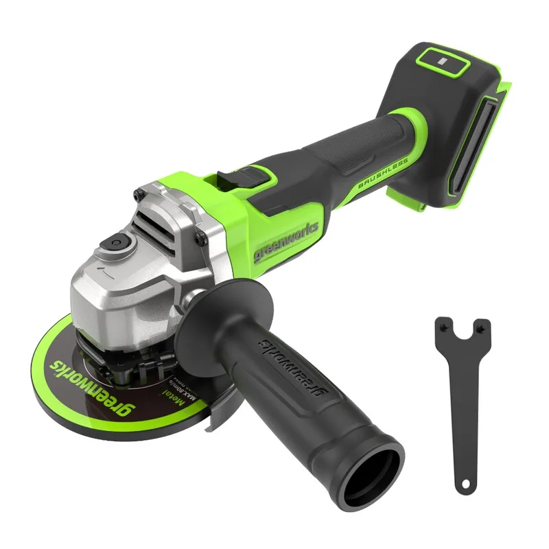 greenworks 24 V borstelloze 3S haakse slijper 125 mm 700 W alleen gereedschap, geen accu's inbegrepen von Greenworks – Produktbild