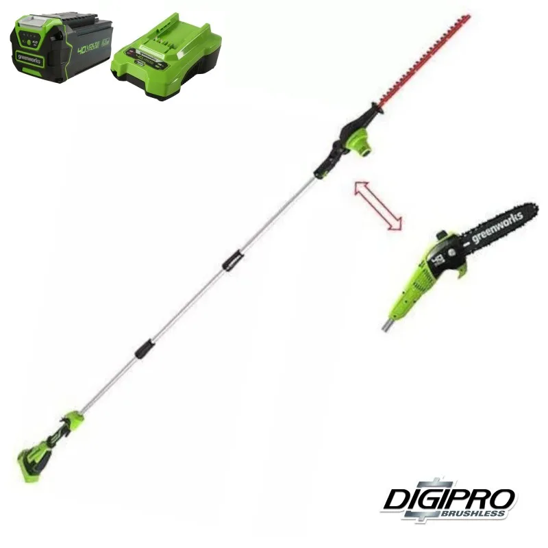 GREENWORKS 40V 4Ah takkenzaag - heggenschaar by Greenworks – product image