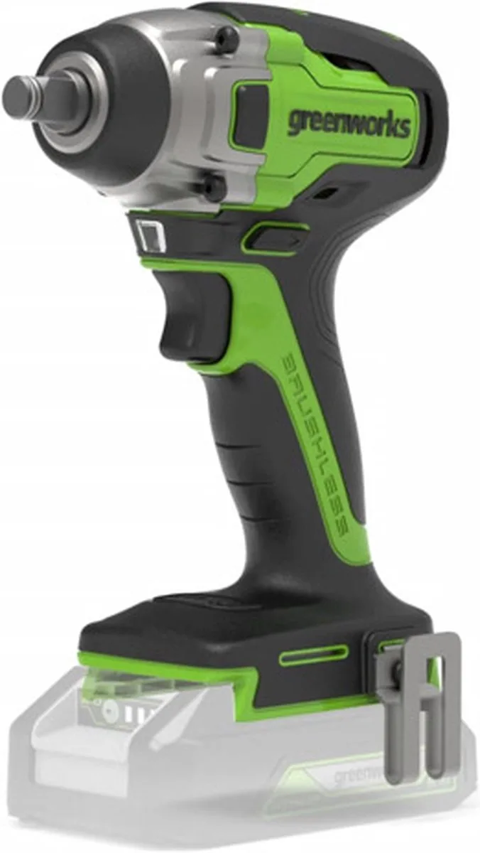 Slagmoersleutel borstelloos 24 V 400 Nm van Greenworks – productafbeelding