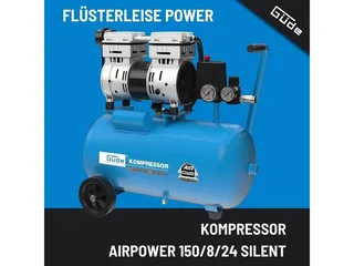 24 Liter Professionele Compressor -Super Stil (68 DB) by Güde, Blue – product image 2 of 5