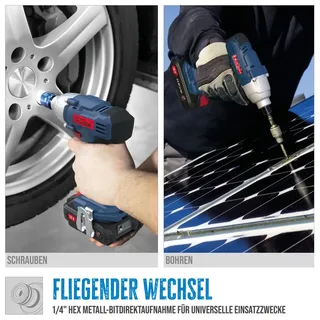 Accu Slagschroevendraaier BSS 18 1/4-0 – 18V E³ (excl. accu) de Güde – image du produit 2 sur 7