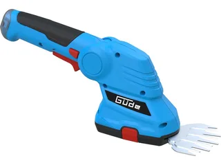 Akku-Gras- und Strauchscherenset GPS 7.2V-1.5 Li-Ion, (Set), inkl. Ladegerät, Schnittlänge 170 mm, Schnittstärke 8 mm de Güde, Bleu, Noir – image du produit 5 sur 5