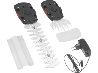 Akku-Gras- und Strauchscherenset GPS 7.2V-1.5 Li-Ion, (Set), inkl. Ladegerät, Schnittlänge 170 mm, Schnittstärke 8 mm de Güde, Bleu, Noir – image du produit 2 sur 5