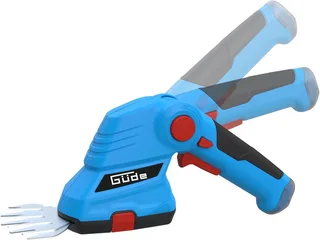 Akku-Gras- und Strauchscherenset GPS 7.2V-1.5 Li-Ion, (Set), inkl. Ladegerät, Schnittlänge 170 mm, Schnittstärke 8 mm de Güde, Bleu, Noir – image du produit 4 sur 5
