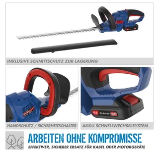 Akku-Heckenschere GÜDE Akku Heckenschere HS 18-0 18V E³ Akkusystem ohne Akku / Ladegerät von Güde – Produktbild 3 von 5