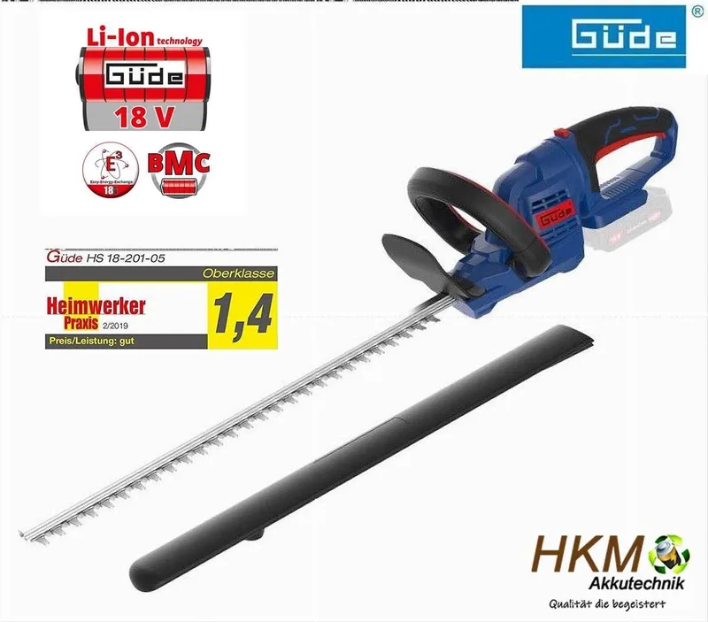 Akku-Heckenschere GÜDE Akku Heckenschere HS 18-0 18V E³ Akkusystem ohne Akku / Ladegerät von Güde – Produktbild 1 von 5