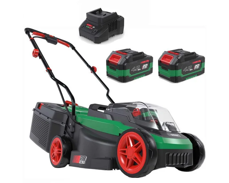 Akkurasenmäher City Akku Rasenmäher 320/20-4 + 2 x Akku 4.0 Ah / Ladegerät, 20V 32cm von Güde – Produktbild 1 von 4