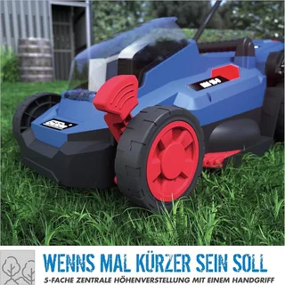Akkurasenmäher City Rasenmäher RM 18/33 18V, 33 cm t + 2x Akku 2.0 Ah + Ladegerät von Güde – Produktbild 4 von 5