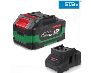 Akkurasenmäher Ladegerät LG 20-15.2 + Akkupack AP 20-40.2 für Rasenmäher 320/20-4 von Güde – Produktbild 2 von 4